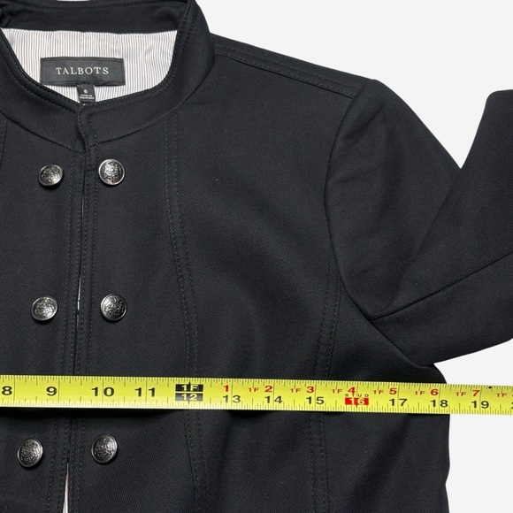 Talbots Women's Black Military-Inspired Blazer - Picture 10 of 16